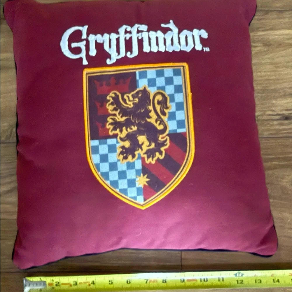 Harry Potter Gryffindor House Crest Throw Pillow Hogwarts Decor 14”